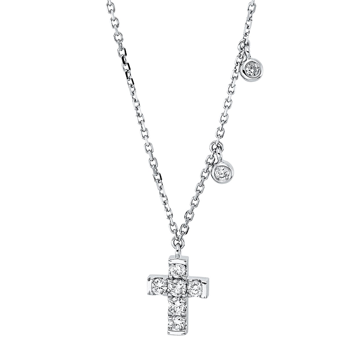 necklace 18 kt WG cross