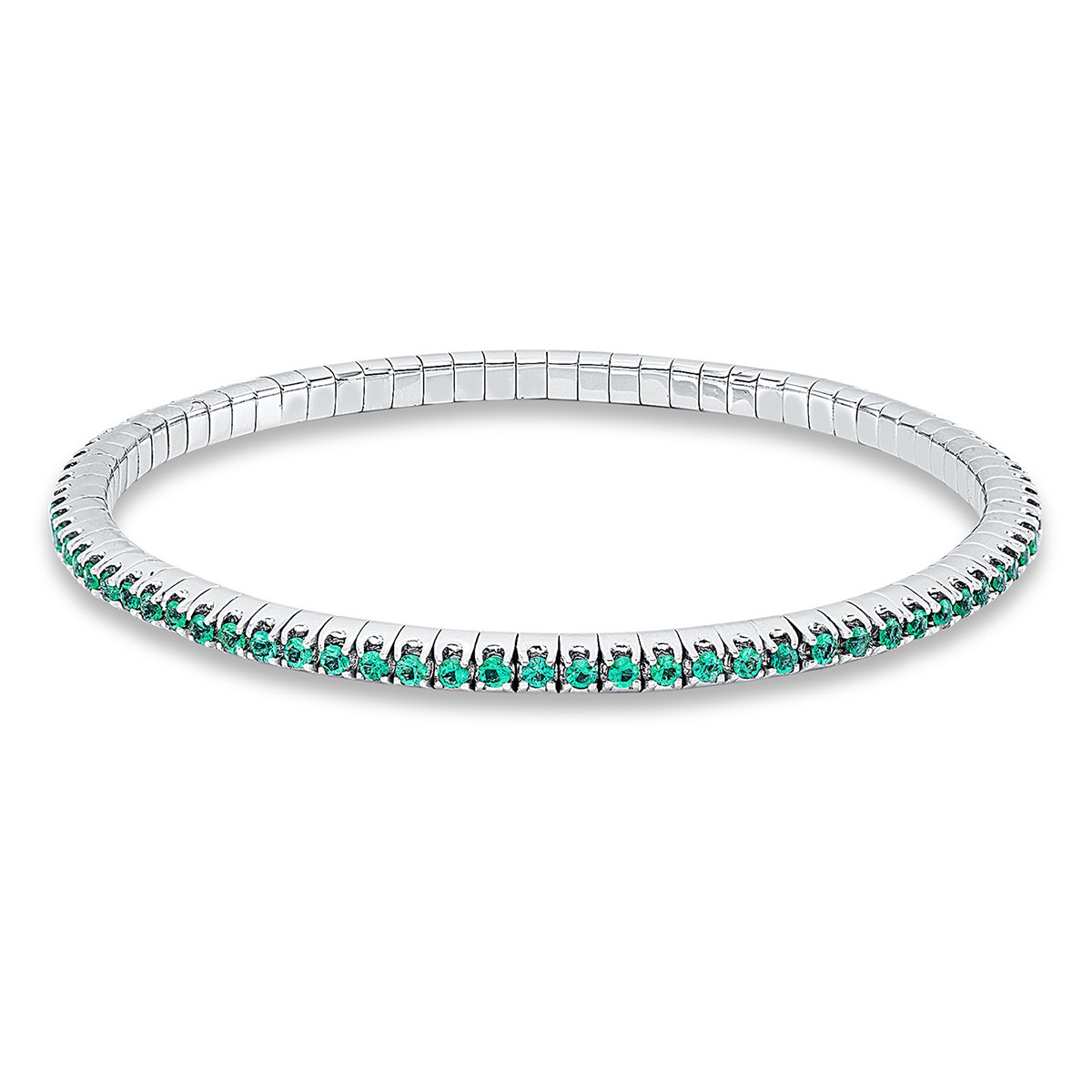 bracelet 18 kt WG, flex-band, variable