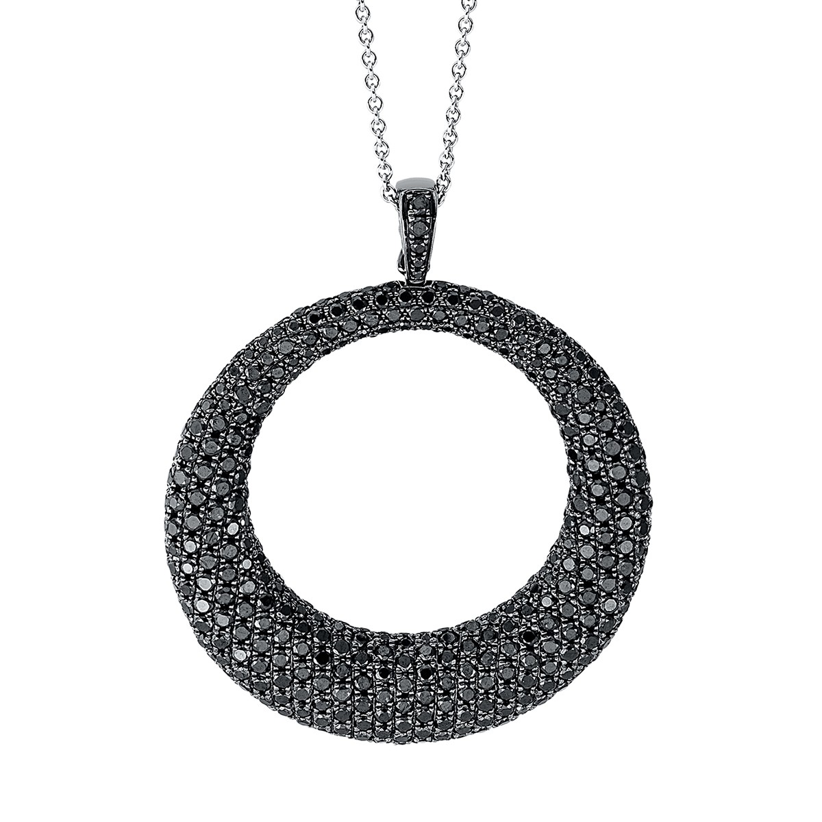 pendant 18 kt WG, black rhodium plated