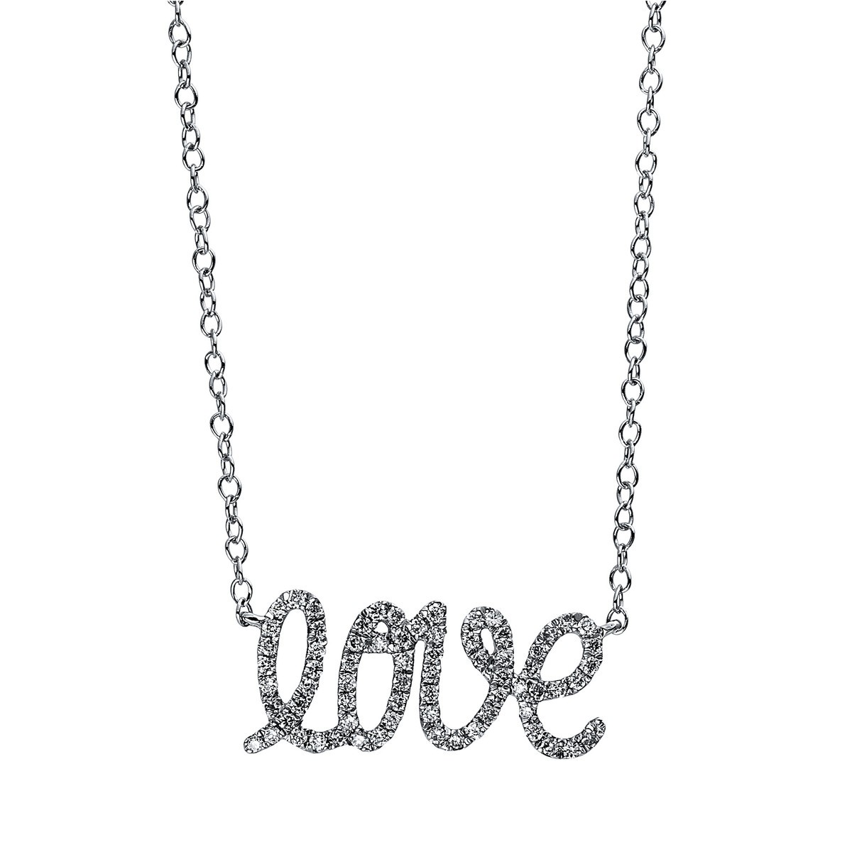 necklace 18 kt WG love