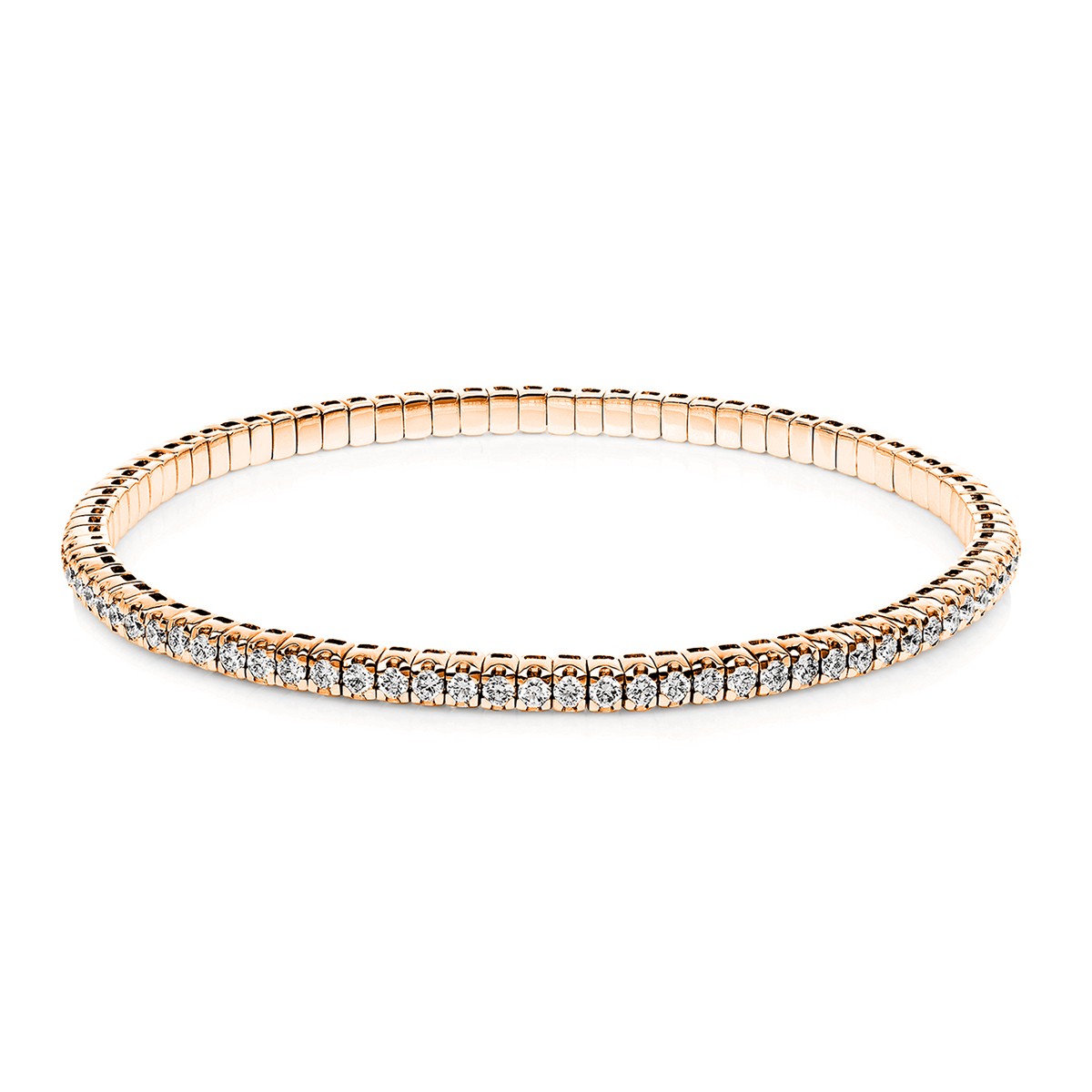 bracelet 18 kt RG, flex-band, variable