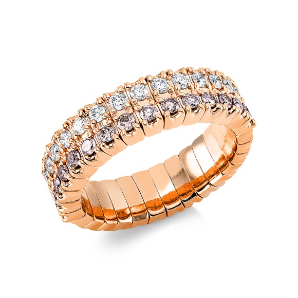 ring 18 kt RG, flex-band, variable