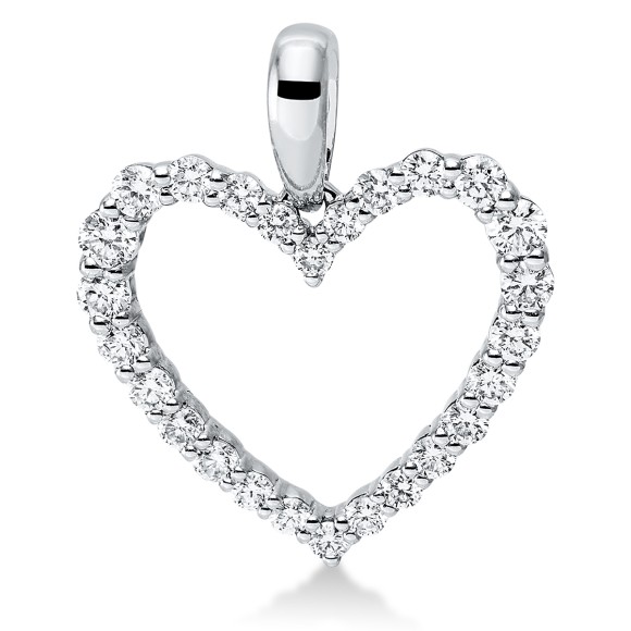 pendant 18 kt WG heart