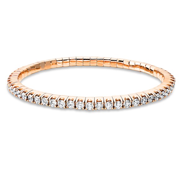 bracelet 18 kt RG, flex-band, variable