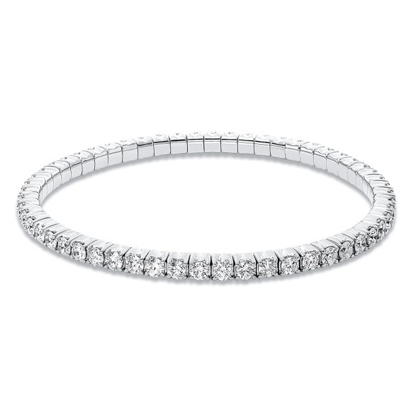 bracelet 18 kt WG, flex-band, variable