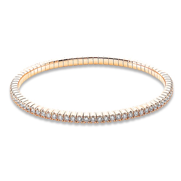 bracelet 18 kt RG, flex-band, variable