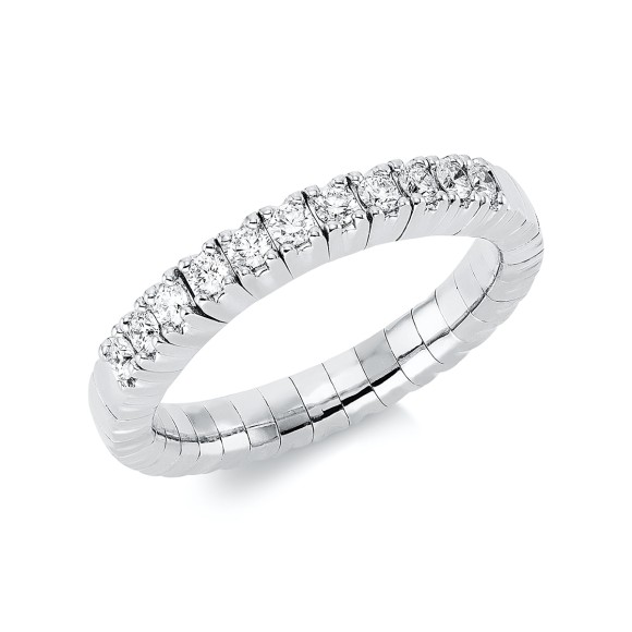 ring 18 kt WG, flex-band, variable