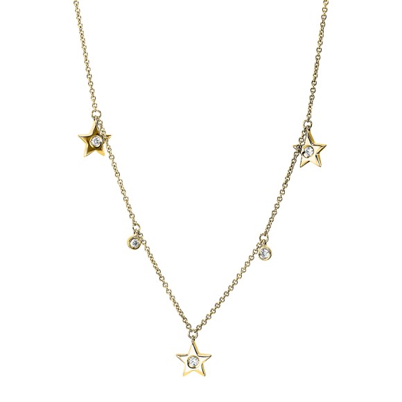 necklace 18 kt YG star