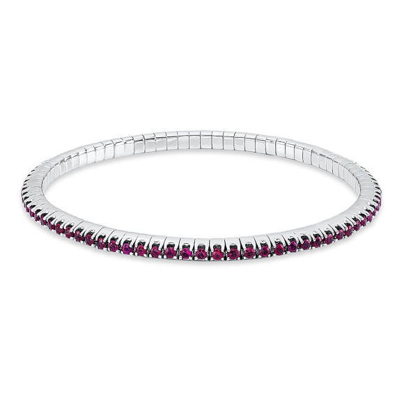 bracelet 18 kt WG, flex-band, variable