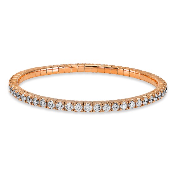 bracelet 18 kt RG, flex-band, variable