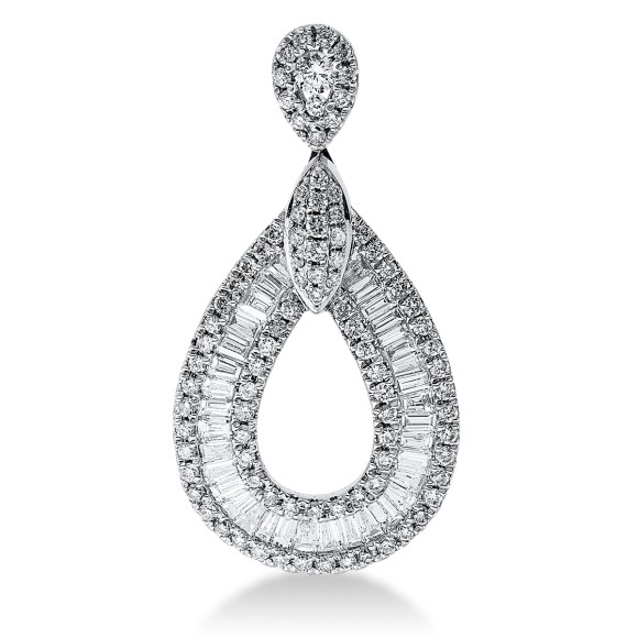 pendant 18 kt WG pear