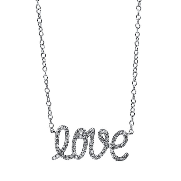 necklace 18 kt WG love