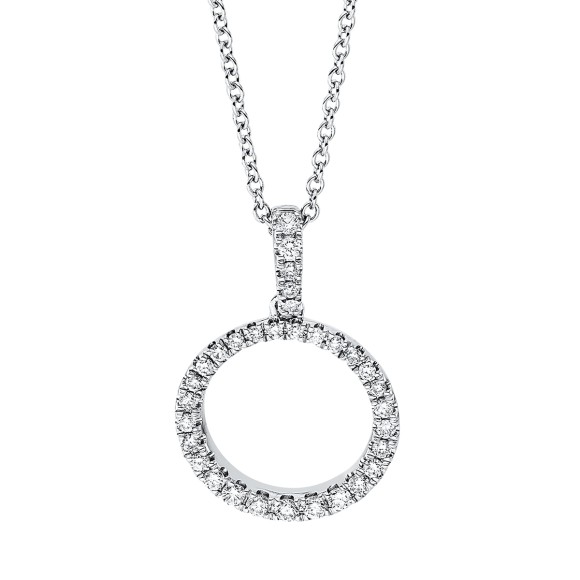 necklace 18 kt WG circle, with loop at 42 cm