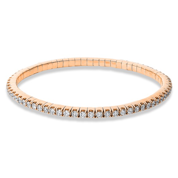 bracelet 18 kt RG, flex-band, variable