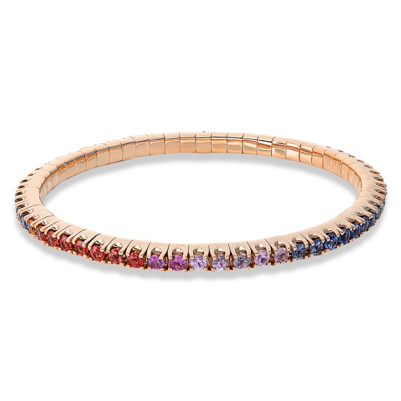 bracelet 18 kt RG, flex-band, variable