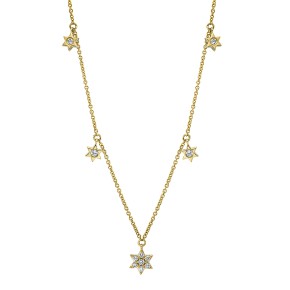 necklace 18 kt YG star