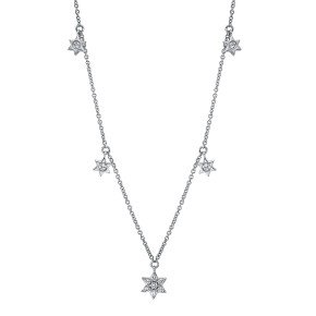 necklace 18 kt WG star