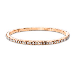 bracelet 18 kt RG, flex-band, variable