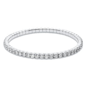 bracelet 18 kt WG, flex-band, variable