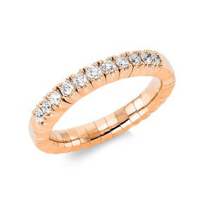 ring 18 kt RG, flex-band, variable