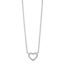 necklace 18 kt WG heart