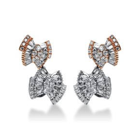 earrings 18 kt RG+WG