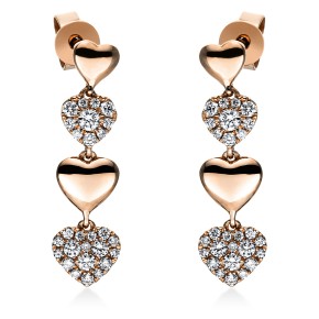 earrings 18 kt RG 