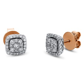 earrings 18 kt RG+WG