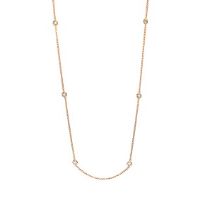 necklace 18 kt RG, with loop at 42.5 cm