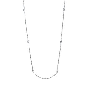 necklace 18 kt WG, with loop at 42.5 cm