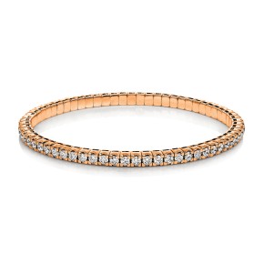 bracelet 18 kt RG, flex-band, variable