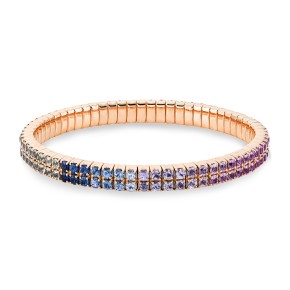 bracelet 18 kt RG, flex-band, variable