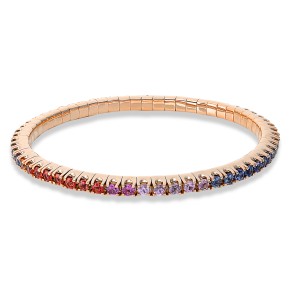 bracelet 18 kt RG, flex-band, variable