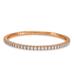 bracelet 18 kt RG, flex-band, variable