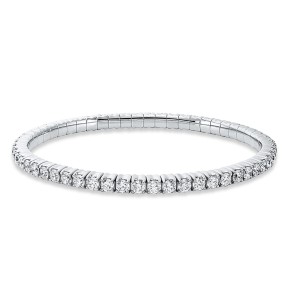 bracelet 18 kt WG, flex-band, variable