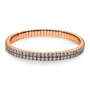 bracelet 18 kt RG, flex-band, variable