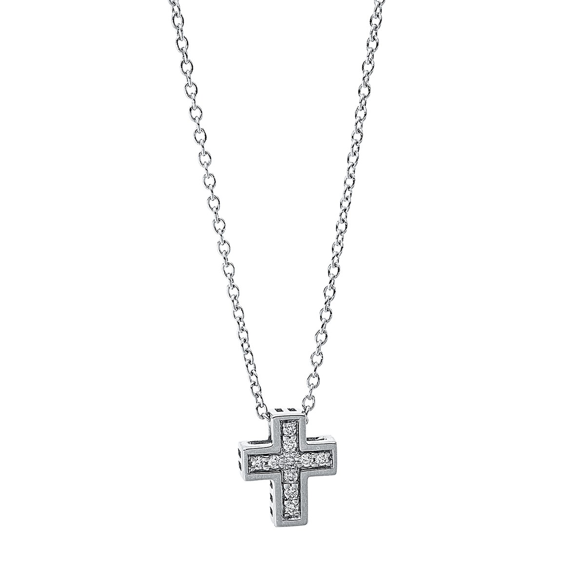 necklace 18 kt WG cross