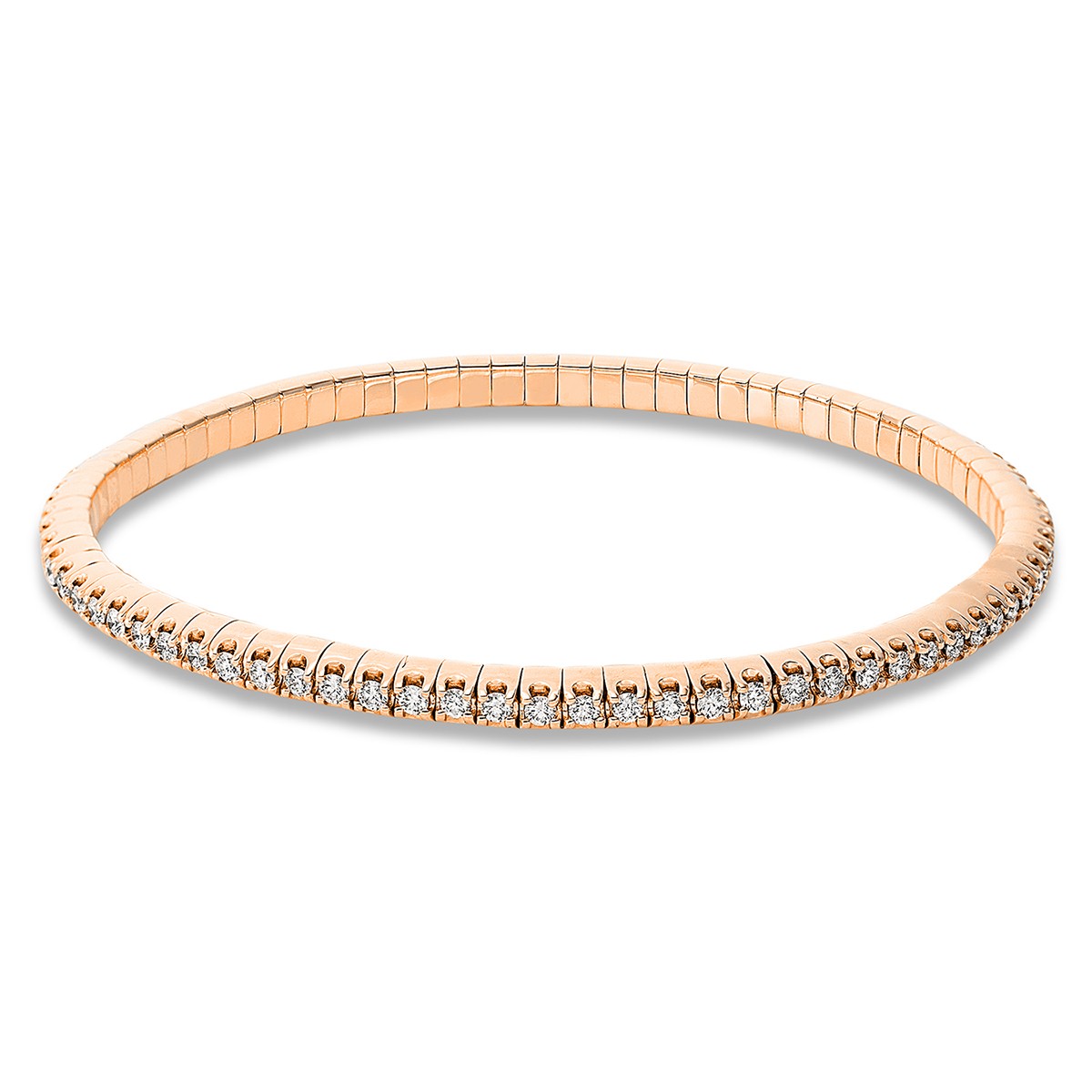 bracelet 18 kt RG, flex-band, variable