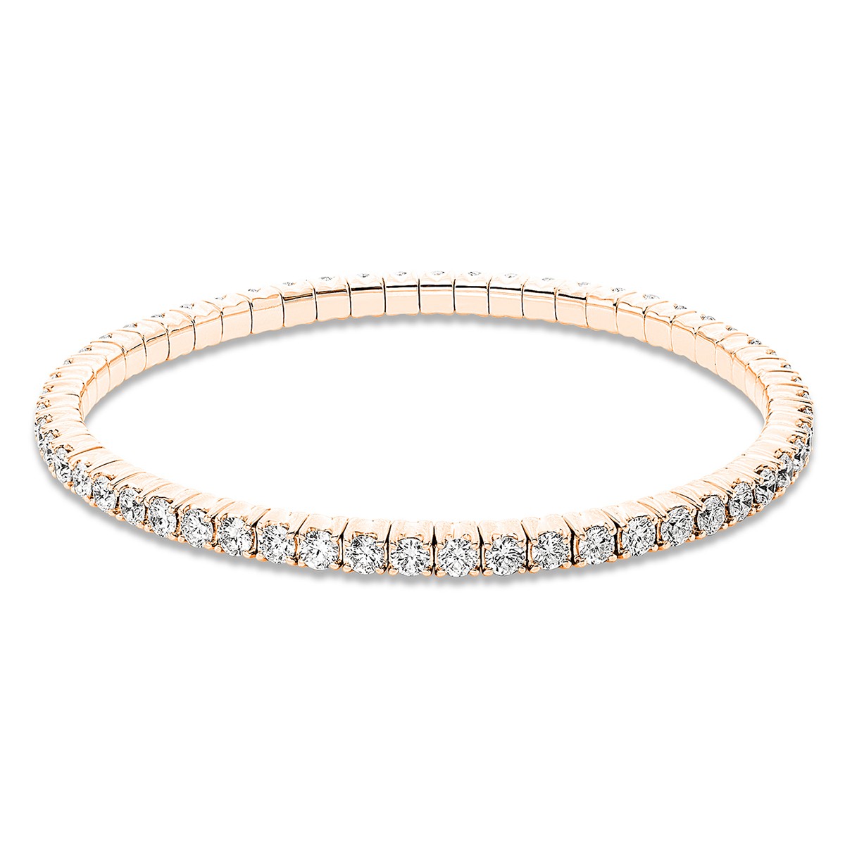 bracelet 18 kt RG, flex-band, variable