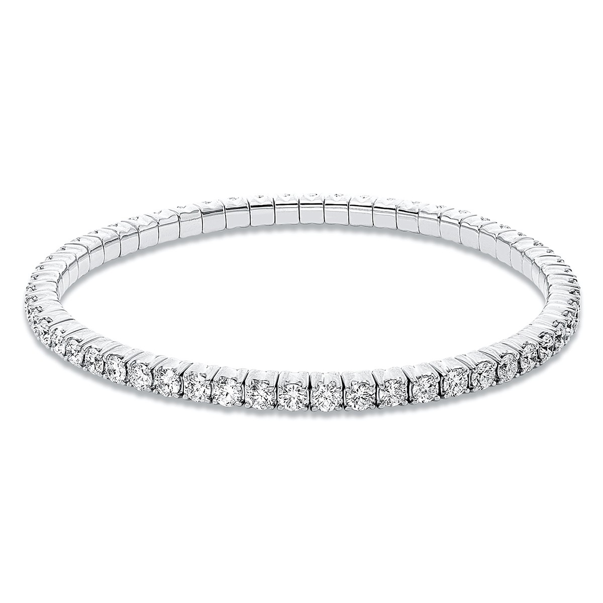 bracelet 18 kt WG, flex-band, variable