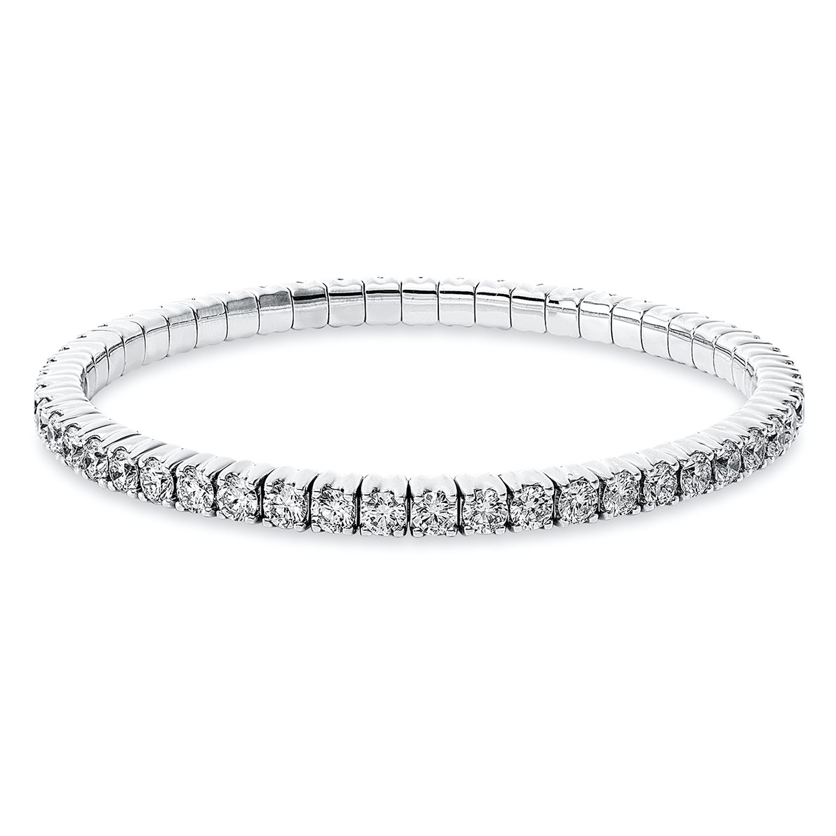 bracelet 18 kt WG, flex-band, variable