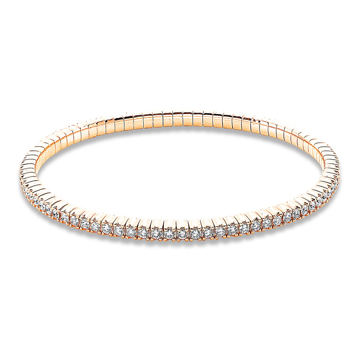 bracelet 18 kt RG, flex-band, variable