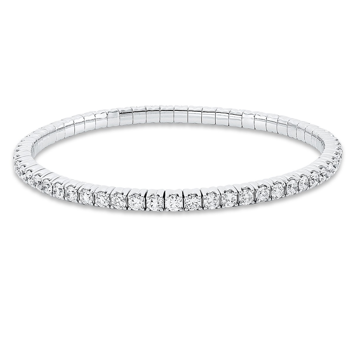 bracelet 18 kt WG, flex-band, variable