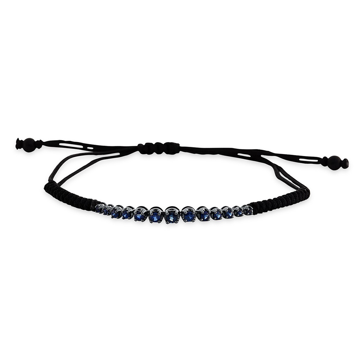 bracelet 18 kt WG, setting black rhodium plated