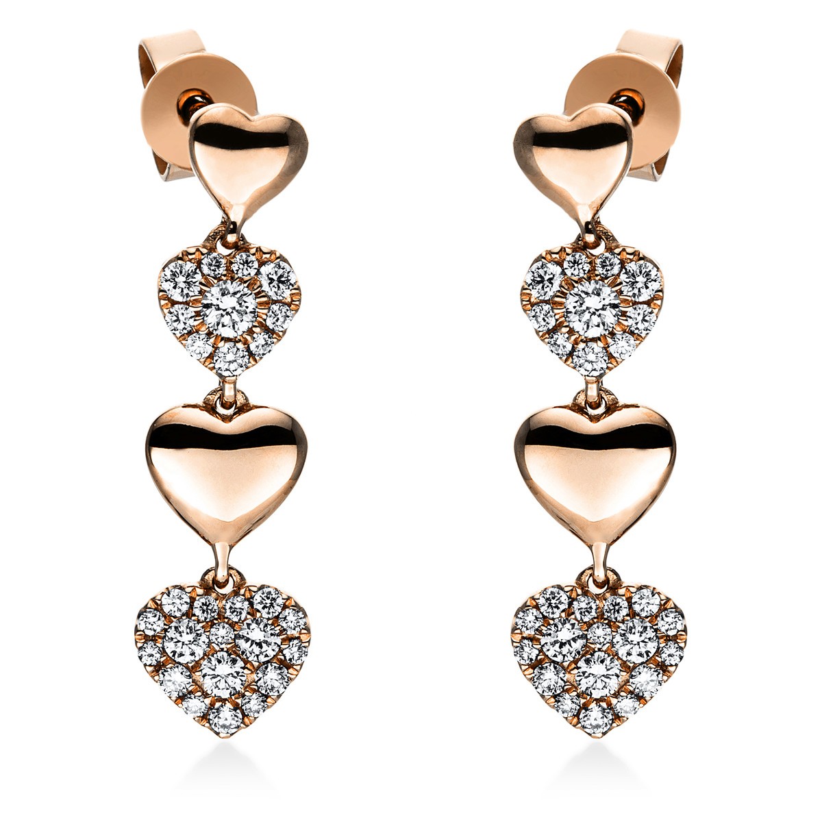 earrings 18 kt RG 