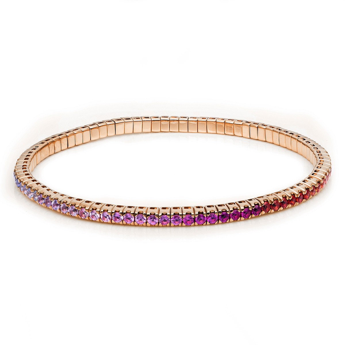 bracelet 18 kt RG, flex-band, variable